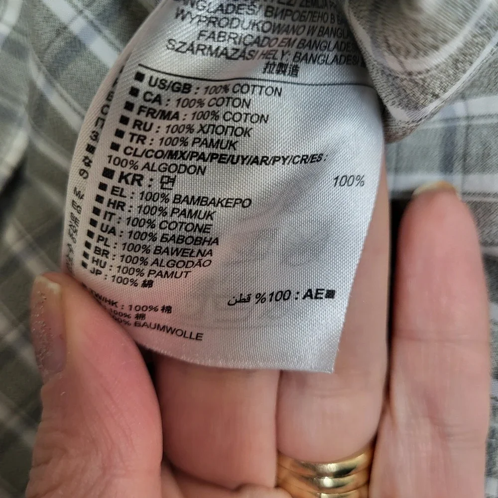 Banana Republic Heritage Collection Men XL Tall Tailored Slim Fit Plaid Shirt LS